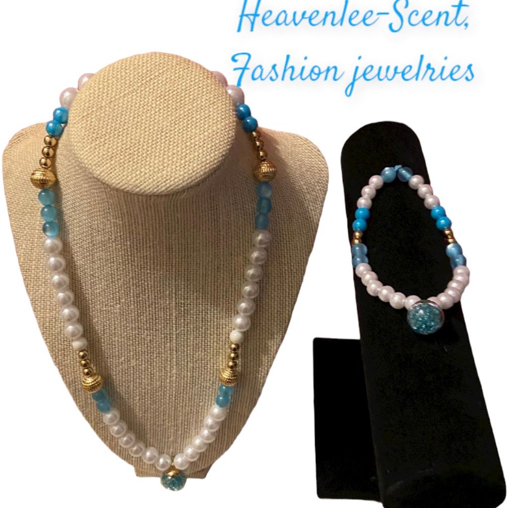 Heavenlee-Scent, glamour ladies, sky blue fashion jewelry